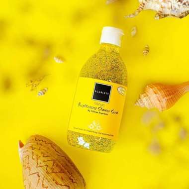 Scarlett Whitening Shower Scrub Mango - Sabun Mandi Whitening - Sabun Pengangkat Sel Kulit Mati - Sa