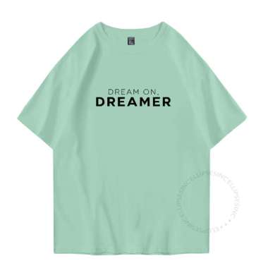 ELLIPSESINC Kaos Oversize Pria & Wanita Dreamer L Army Green