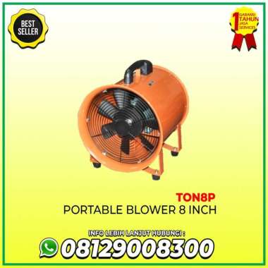 Portable Ventilator Kipas Blower Exhaust Fan 8 Inches - TON8P