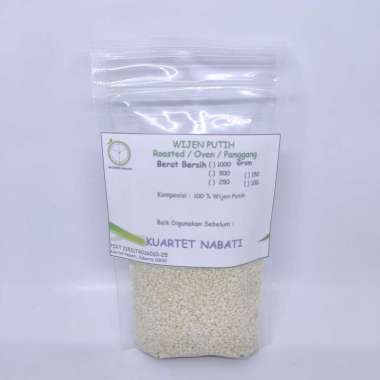 100gr Roasted Wijen Putih / White Sesame Seed - Oven - Sangrai
