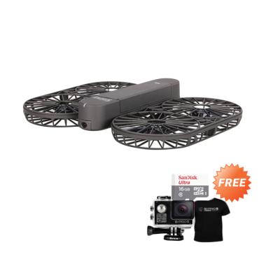 Brica Invra 5 Hybrid AirSelfie Dron ... ard 16 GB + Black T-Shirt