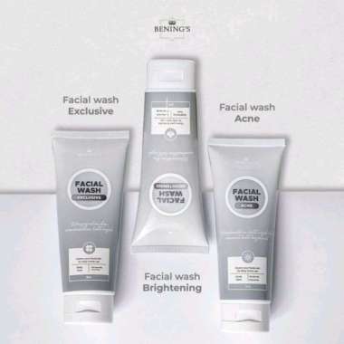Bening's Skincare By Dr. Oky Pratama Facial Wash Brightening Whitening, Acne, Exclusive, Bening EXCL