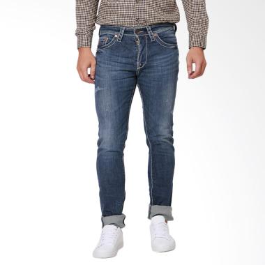 ENERGIE Jeans Bill Slim Fit Celana Pria - Blue