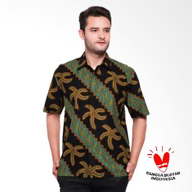 Serendipity Clothing Kemeja Batik Pria - Hitam [BR 4845]