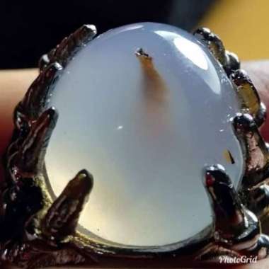 Cincin Batu Akik Motif Gambar Susup Combong Sodo Lanang Antik