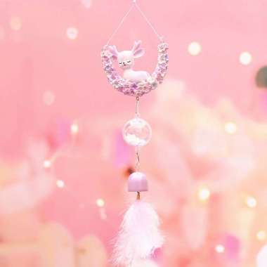 Lonceng Hiasan Pintu Ruang Tamu / Kamar Tidur Model Unicorn Bulu Lucu RUSA