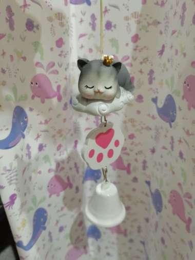 Lonceng Hiasan Pintu Ruang Tamu / Kamar Tidur Model Unicorn Bulu Lucu CAT