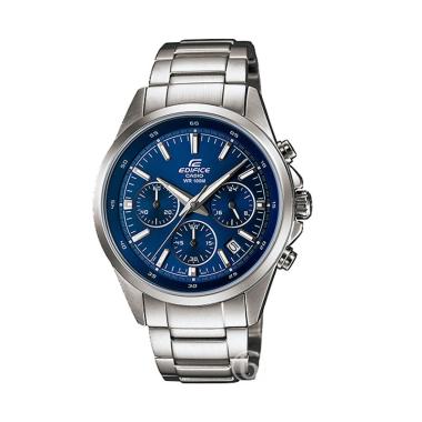 CASIO Edifice Chronograph Jam Tangan Pria - Blue Silver [Original/ EFR-527D-2A] Blue Silver