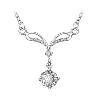 Bella & Co Lady LKNSPCN527 Silver Plated Geometry Necklace