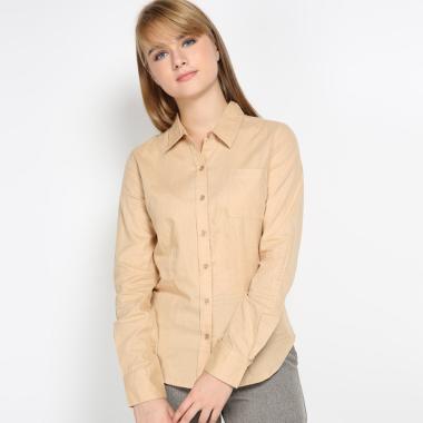 Mobile Power K8397F Ladies Iloosy P ... irt Kemeja Wanita - Cream