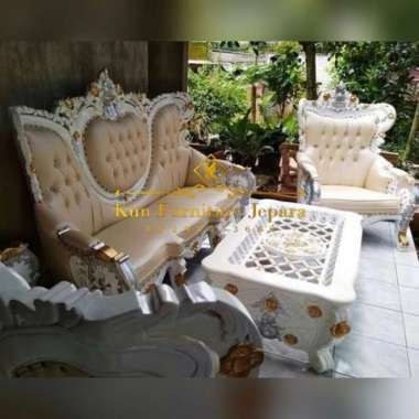Kursi Tamu Sofa Mewah, kursi Tamu belagio kayu jati formasi 321