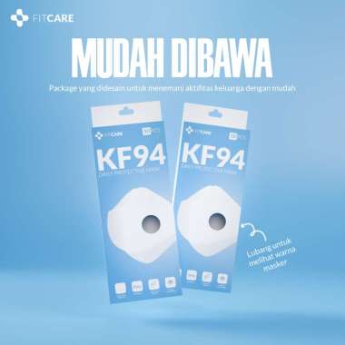 Masker KF94 4 ply Earloop Fitcare Box isi 10 pcs – Gold