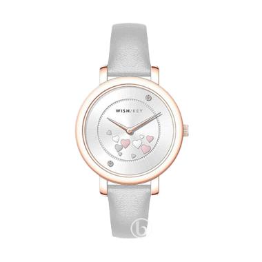 WISH/KEY Penelope WK2020RG/S Jam Tangan Wanita [Original] Light Grey