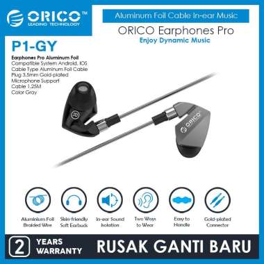 ORICO Soundplus-P1 In-ear Headphones Grey
