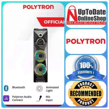 SPEAKER AKTIF POLYTRON PAS-8SCA22 SUPER BASS BLUETOOTH SUPER LOW WATT