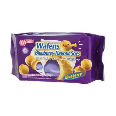 Promo Harga Nissin Walens Soes Blueberry 100 gr - Blibli