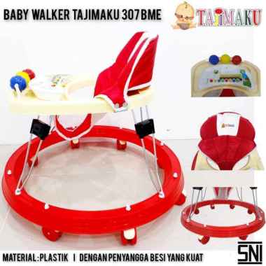 Tajimaku baby walker 307 BME Roda 8 Ada Musik biru