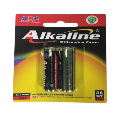 Alkaline AA Baterai Hitam