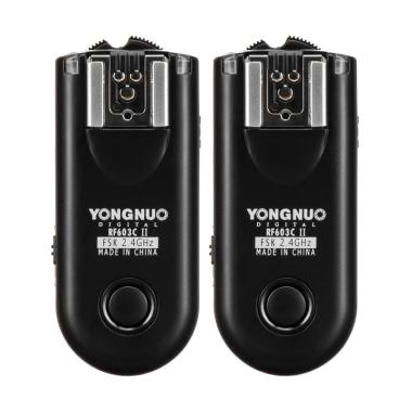 Yongnuo RF-603C II Wireless Flash Trigger for Canon - Gudang Kamera Malang Black