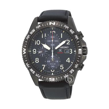Seiko Land Prospex Chronograph Solar Jam Tangan Pria [Original/ SSC707P1] Black