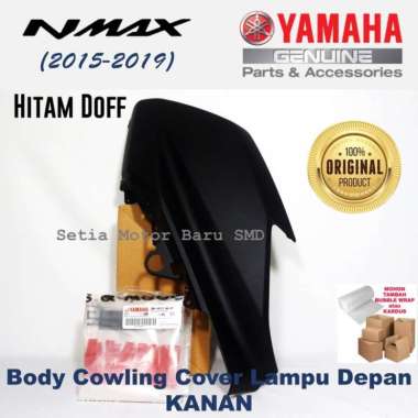 Yamaha Cover Lampu Depan Body Bodi Cowling Hitam Doff Kanan Nmax Old N Max Lama Asli Original Yamaha