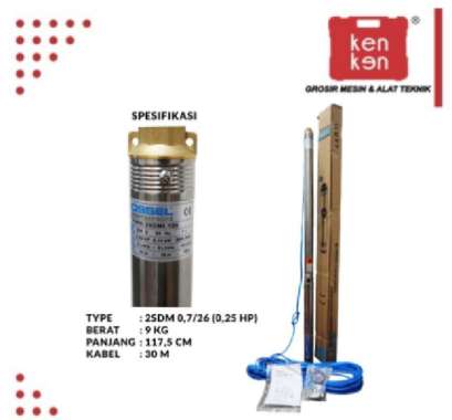 Mesin Pompa Air 2 Inch 1/4 PK Pompa Celup 2" 0,25 HP Pompa Submersible