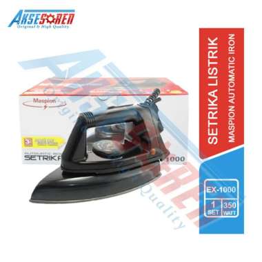 Setrika Listrik Maspion Automatic Iron [EX-1000] / Gosokan Baju Maspion 350 Watt / Setrika / Setrika