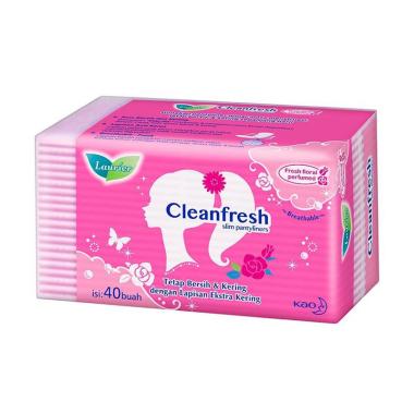 Promo Harga Laurier Pantyliner Cleanfresh Perfumed 40 pcs - Blibli