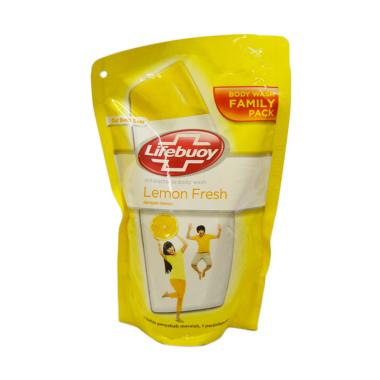 LIFEBUOY Lemon Fresh Body Wash Sabun Cair [250 mL/ Kemasan Refill] -
