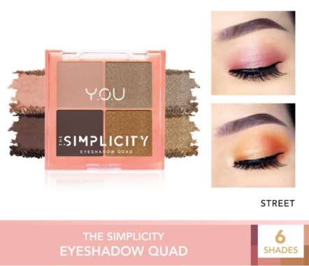 YOU The Simplicity Eyeshadow Quad Fresh - Eyeshadow Silky - Eyeshadow Palette Nude - Eyeshadow Blend