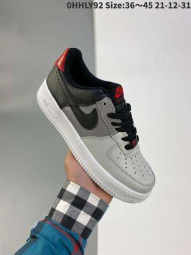 air force 1 lv8 black and red