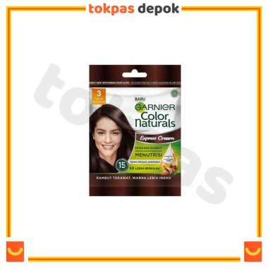 Garnier Color Naturals Express Cream / Ultra Color Sachet Garnier Pewarna Rambut 3 Coklat Kehitaman