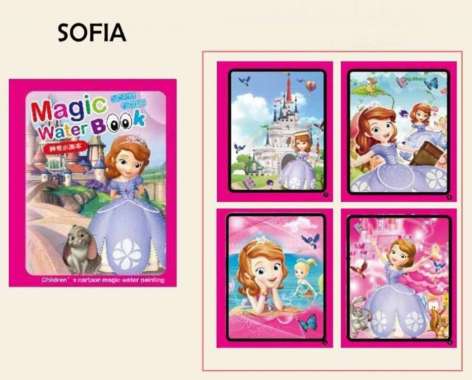 Magic Book Invisible Ink / BUKU GAMBAR / BUKU MEWARNAI / MAGIC WATER COLORING BOOK / Buku Edukasi SO