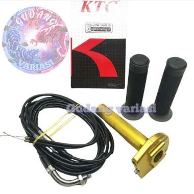 gas spontan ktc slim 2 kabel Gas Spontan KTC RACING ORIGINAL - emas 100 % ORIGINAL Multicolor