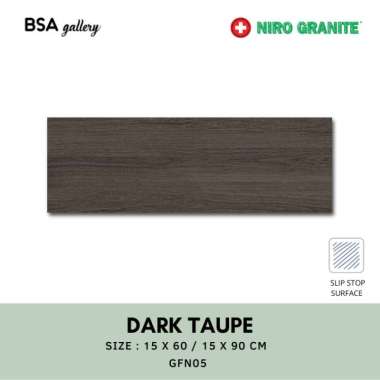 GRANIT FINEWOOD DARK TAUPE NIRO GRANITE 15X60 / GRANIT MOTIF KAYU 15x90