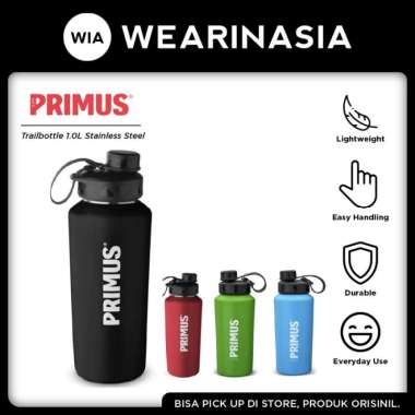 Primus Trailbottle 1.0 Liter Stainless Steel Botol Minum Outdoor Black