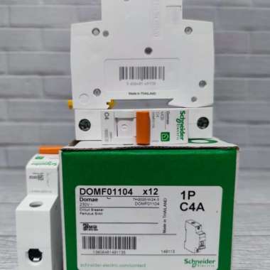 Schneider Electric NEW DOMAE MCB 4A 1P - DOMF01104 C4 MCB