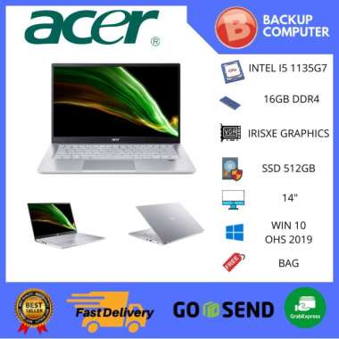 ACER SWIFT 3 Infinity 4 SF314-511 I5-1135G7 16GB 512GB 14" FHD W10 OHS