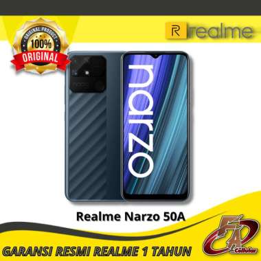 Realme Narzo 5A 4/128 - Garansi Resmi Realme Indonesia Blue