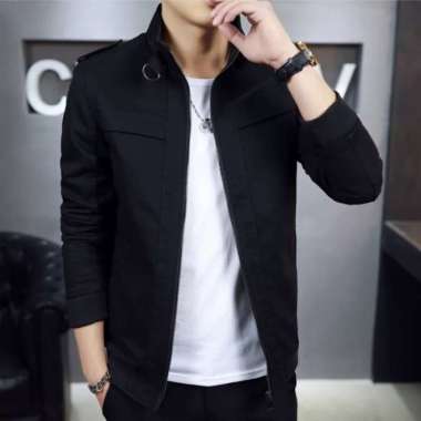Jaket casual bahan katun/Jaket TerModis/jaket katun pria berkualitas cream XXL