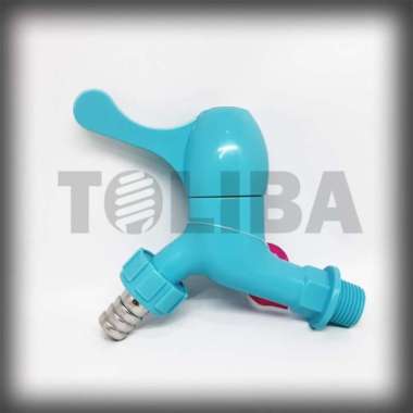 kran plastik pvc / kran engkol / keran taman selang / kran tembok 1/2"