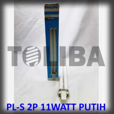 lampu tusuk 2 pin philips pls pl-s 2P 11watt 11 w Putih Fitting G23