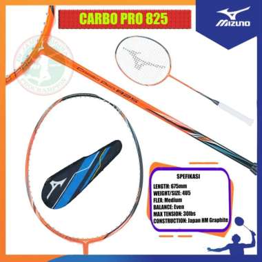 MIZUNO CARBO PRO 825 / CARBOPRO 825 / RAKET MIZUNO RAKET BADMINTON ORIGINAL PAKET 1