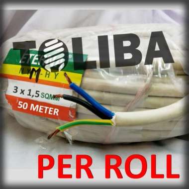 kabel eterna nymhy 3x1.5 3x1,5 serabut isi 3 / roll 50meter 50m SNI