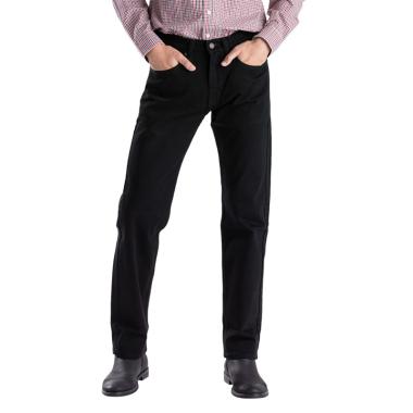 Levi's 505 Regular Fit Native Cali Celana Jeans Pria 31 BLACK
