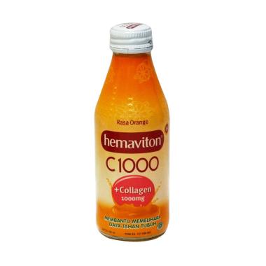 Hemaviton Energy C 1000 Plus Collagen Rasa Orange Minuman [150 mL/ Kemasan Botol]
