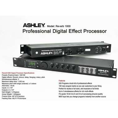 EFFECT VOCAL ASHLEY REVERB 1000 ORIGINAL