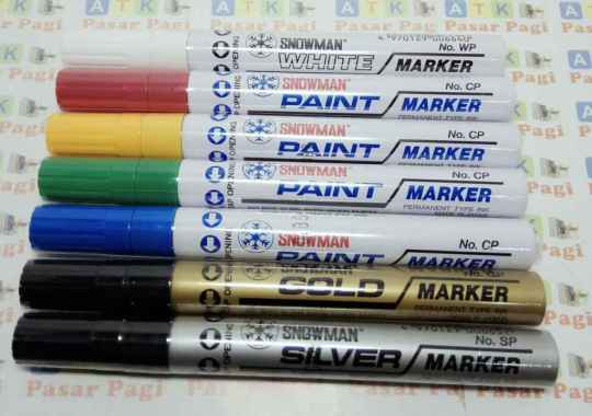 spidol paint marker medium snwoman Putih