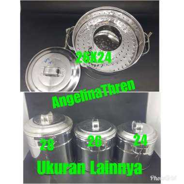 Dandang bakso Uk 26 / Langseng bakso Stainless steel