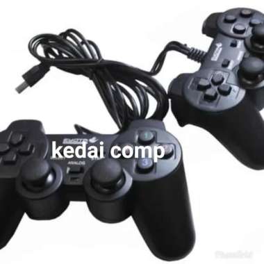 Game Pad Double Getar Hitam Usb Joystick
